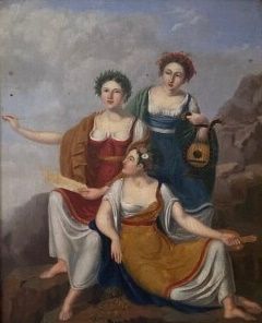 null School of the beginning of the XIXth century
The Three Graces
Oil on panel
Height...