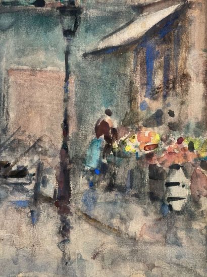null Georges-Dominique ROUAULT (1904-2002)
Street of Paris
Watercolor, signed lower...