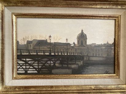 null School of the XXth century
The Bridge of Arts
Oil on canvas, signed lower right...
