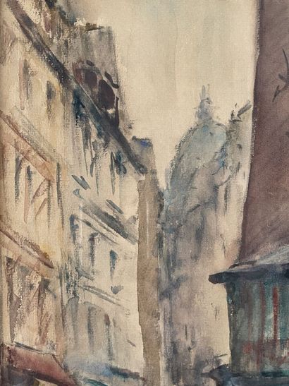 null Georges-Dominique ROUAULT (1904-2002)
Street of Paris
Watercolor, signed lower...