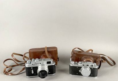 Set of two Zorki cameras (Cyrillic): Zorki...
