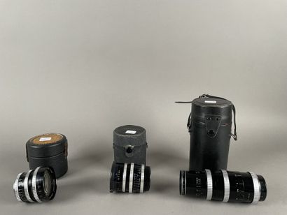 Set of three P. ANGÉNIEUX lenses: P. Angénieux...