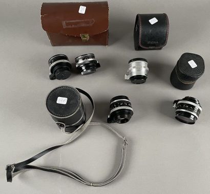 Set of five miscellaneous Carl Zeiss lenses:...