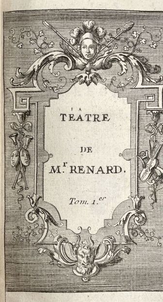 null REGNARD : Oeuvres. Paris, Ribou, 1714 ; deux volumes in-douze, maroquin citron,...
