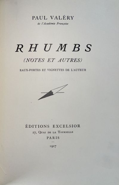 null VALÉRY (Paul) :
Le Serpent. Paris, Éd. Eos, 1926 ; in-quarto broché sous couverture...