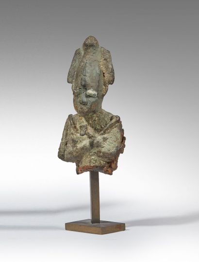 Fragment of a statue of Osiris
Bronze. Restorations...