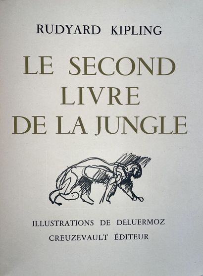 null KIPLING (Rudyard) : Le Livre de la Jungle et le Second Livre de la Jungle. Illustration...