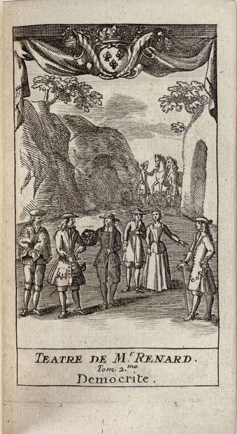 null REGNARD : Oeuvres. Paris, Ribou, 1714 ; deux volumes in-douze, maroquin citron,...