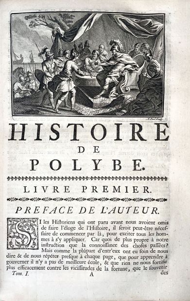 null POLYBE : Histoire de Polybe. Amsterdam, Chatelain et Fils, 1753 ; 7 volumes...