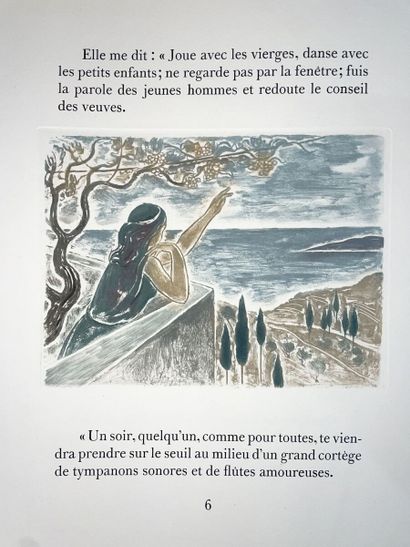null LOUYS Pierre :
Proses inédites. Paris, 1950 ; in-quarto, demi-maroquin rouge...