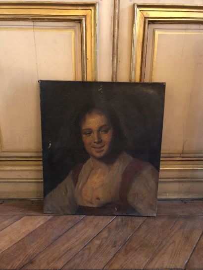 Dutch school 
Portrait of a woman 
Oil on...