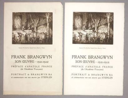 Frank BRANGWYN (1867-1956)
His work; 1921-1922
Two...