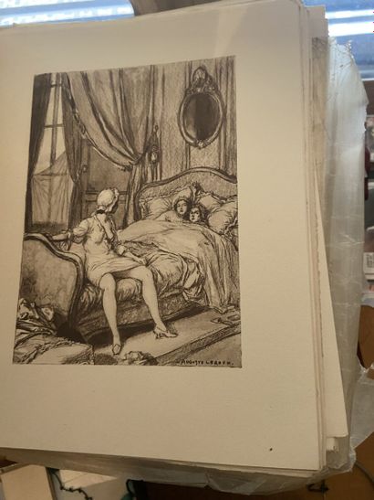 null Auguste LEROUX
Important ensemble d'illustrations gravées représentant différentes...