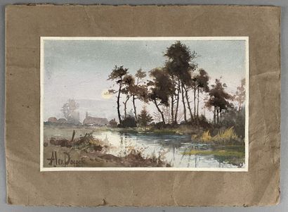 Alexander POCOCK
Swampy Landscape at Dusk
Watercolor,...