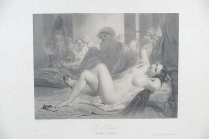 null D'après Joseph FELON (1818-1896)
Odalisques - Scènes orientales : Les Esclaves,...