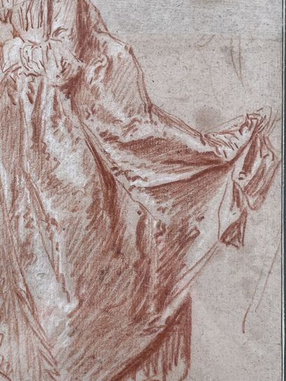 null Jean-Baptiste PATER (Valenciennes 1695-Paris 1736)
Jeune femme en pied
Sanguine...