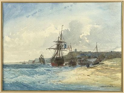 null Jules NOËL (1810-1881)
Bateaux sur la plage : une paire
Aquarelle gouachée
Haut....