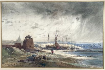 null Jules NOËL (1810-1881)
Bateaux sur la plage : une paire
Aquarelle gouachée
Haut....