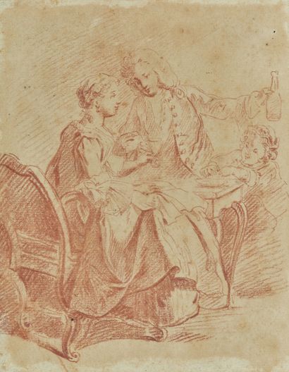 18th century French school
Couple and child...