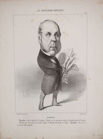 null Honoré DAUMIER (1808-1879)
Les Représentans (sic) représentés. 1848-1850. Lithographie....