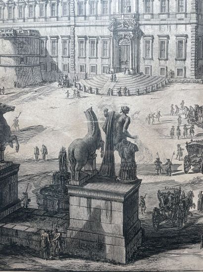 null D'après Giovanni Battista PIRANESI (1720-1778)
Védutta del Palazzo fabbricato...