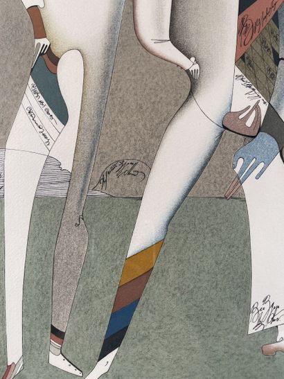 null Michel CHEMIAKIN (1943)
Lithographie en couleurs, signée en bas à droite, justifiée...