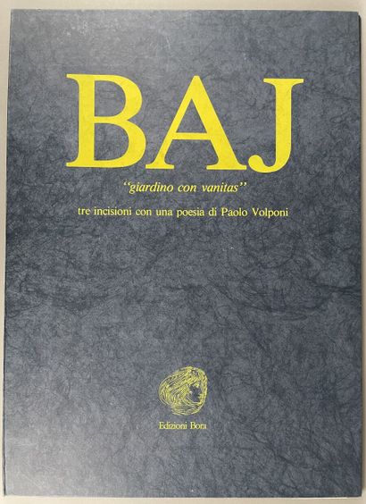 null Enrico BAJ
Giardino con vanitas
Trois lithographies sous étui et double page...