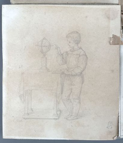 null Victor ORSEL (1795-1850)
Douze dessins, mine de plomb, encre, certains signés,...
