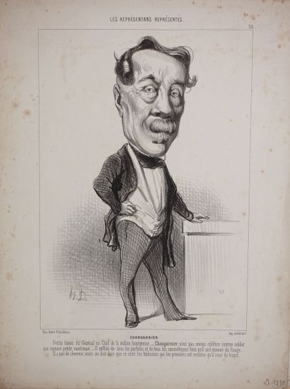 null Honoré DAUMIER (1808-1879)
Les Représentans (sic) représentés. 1848-1850. Lithographie....