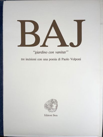 null Enrico BAJ
Giardino con vanitas
Trois lithographies sous étui et double page...