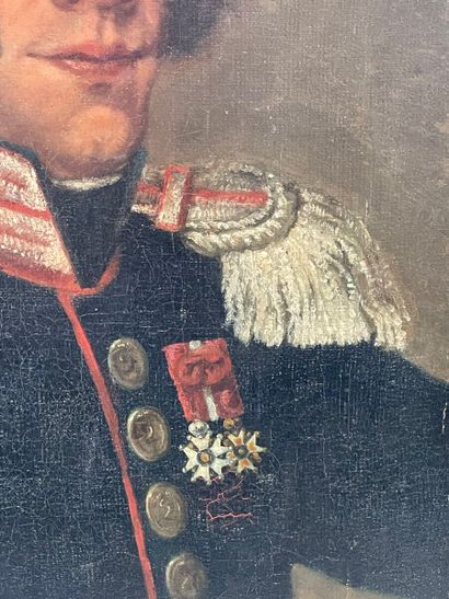 null École française du XIXe siècle 
Portrait d'un officier de garde du corps du...