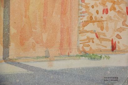 null Tony MINARTZ (1870-1944)
Le balcon fleuri
Aquarelle, signée en bas à gauche,...