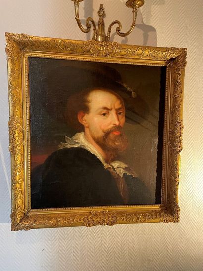 null École du XIXe siècle
Autoportrait de Rubens
Huile sur toile
Haut. : 57 cm ;...