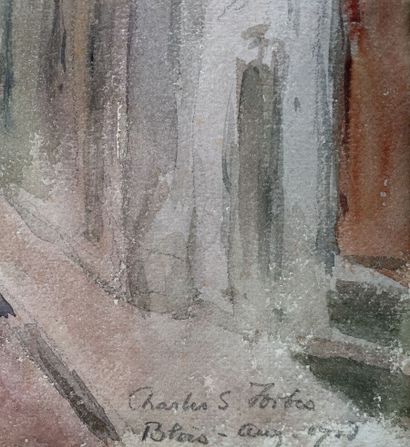 null Charles-Stuart FORBES (1856-1926)
Paysages
Suite de six aquarelles, quatre signées,...