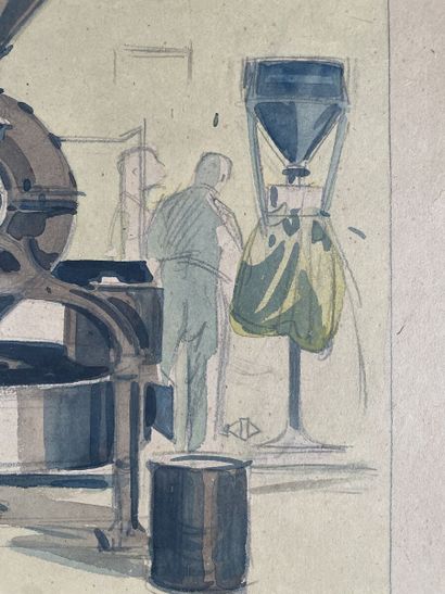 null Tony MINARTZ (1870-1944)
Torréfacteur
Aquarelle, porte le cachet de l'atelier...
