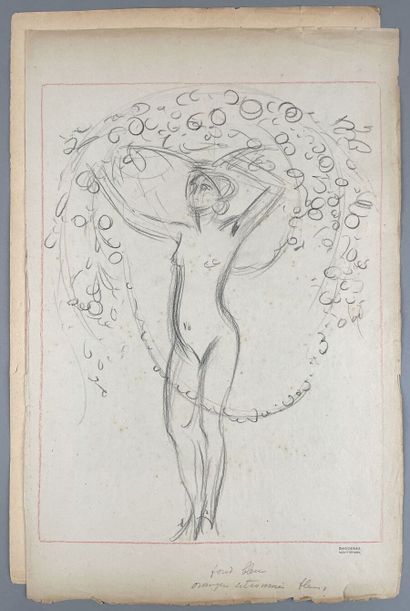 null Tony MINARTZ (1870-1944)
Ensemble de deux dessins et quatre esquisses ou projets...