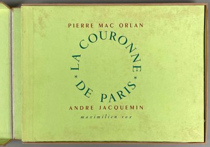 null Pierre Mac Orlan. La couronne de Paris. Volume oblong, emboîtage, non collationné
(Insolé,...