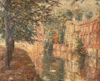 null Léon CASSEL (1873-1937)
Les bords du canal
Huile sur toile, signée en bas à...