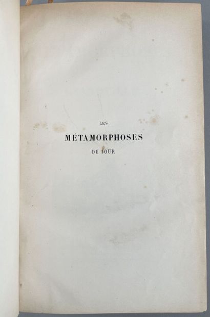 null GRANDVILLE J.J. Les Métamorphoses du jour. Paris, G. Havard ; 1854 ; petit in-4,...