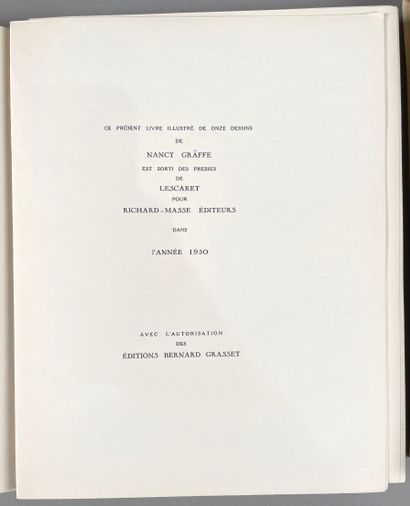 null Lot de livres comprenant : 
- Jean Cocteau, Les enfants terribles, 11 dessins...