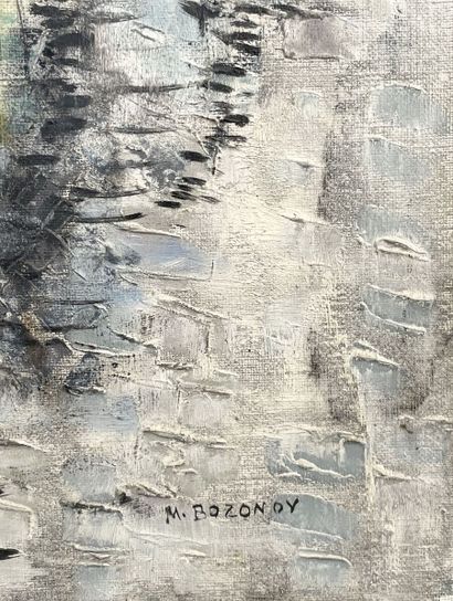 null M. BOZONOV (XXe siècle)
Composition
Huile sur toile, signée en bas à droite...