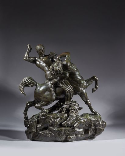  Antoine-Louis BARYE (1795-1875)
Thésée combattant le centaure Biénor 
Modèle créé... Gazette Drouot