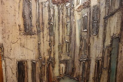 null Jean DANYACH (20th century)
View of an alley
Oil on canvas, signed lower right
(dents.)
Height...