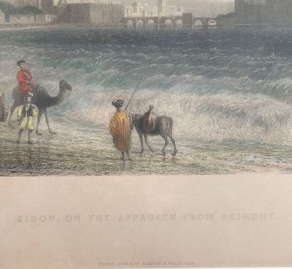 null Four lithographs
The port of Beirut, Sidon and others
(Insolate, stains.)
Height...