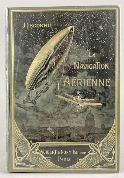 null Lecornu Joseph. La navigation aérienne. Publisher's binder, 1905-1910