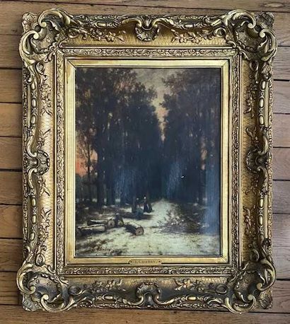 null Léonce CHABRY (1832-1882)
Undergrowth
Oil on canvas, signed lower left
(Missing,...