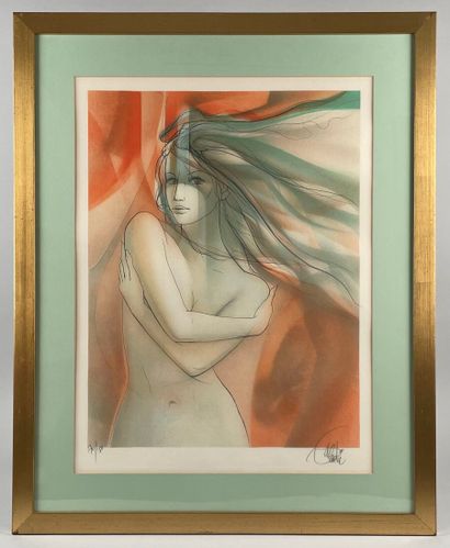 null Jean-Baptiste VALADIÉ (born 1933)
Female nude with arms crossed
Lithograph,...