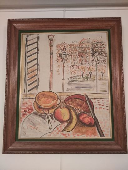 null Sarah VOSCOBOINIC (1908-1968)
Still life with a cup of coffee
Canvas, signed...