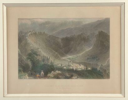 null Four lithographs
The port of Beirut, Sidon and others
(Insolate, stains.)
Height...