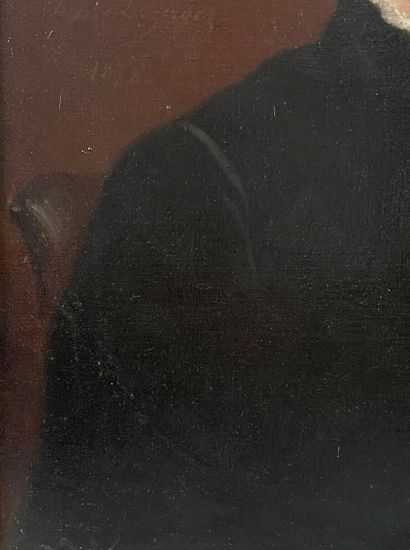 null Hippolyte LAZERGES (1817-1887)
Nineteenth-century school
Portrait of a Lady
Canvas,...